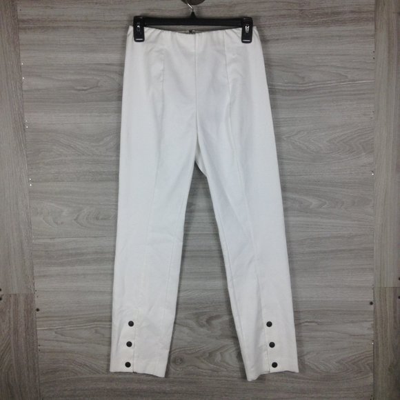 Rag & Bone White Simone Snap Front Pant - Picture 3 of 7